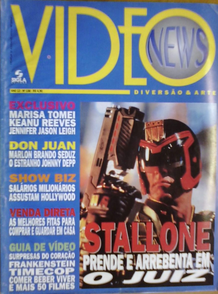 VIDEO NEWS (Br) magazine side cover Issue 156  1995