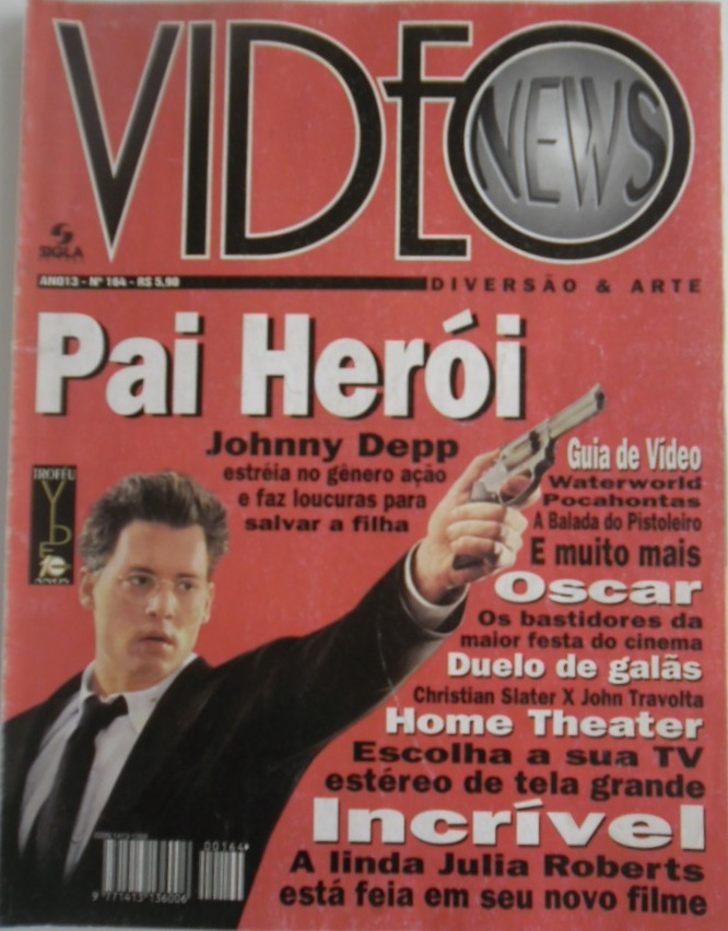 VIDEO NEWS (Br) magazine side cover Issue 164  1996