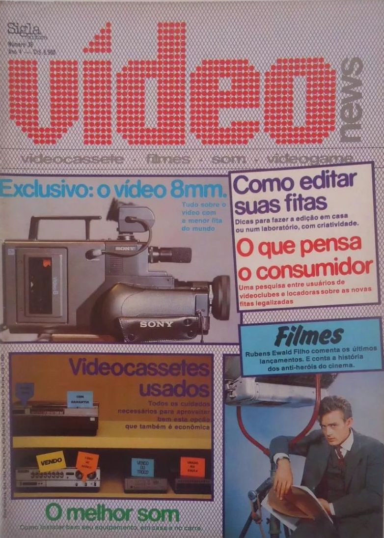 VIDEO NEWS (Br) magazine side cover Issue 36  1985