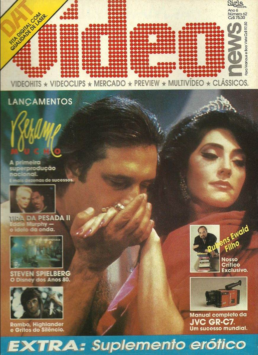VIDEO NEWS (Br) magazine side cover Issue 62  1987