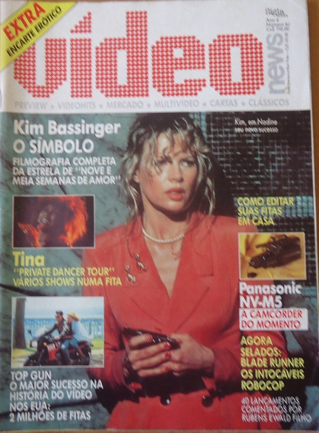 VIDEO NEWS (Br) magazine side cover Issue 66  1987
