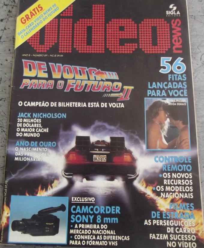 VIDEO NEWS (Br) magazine side cover Issue 89  1989