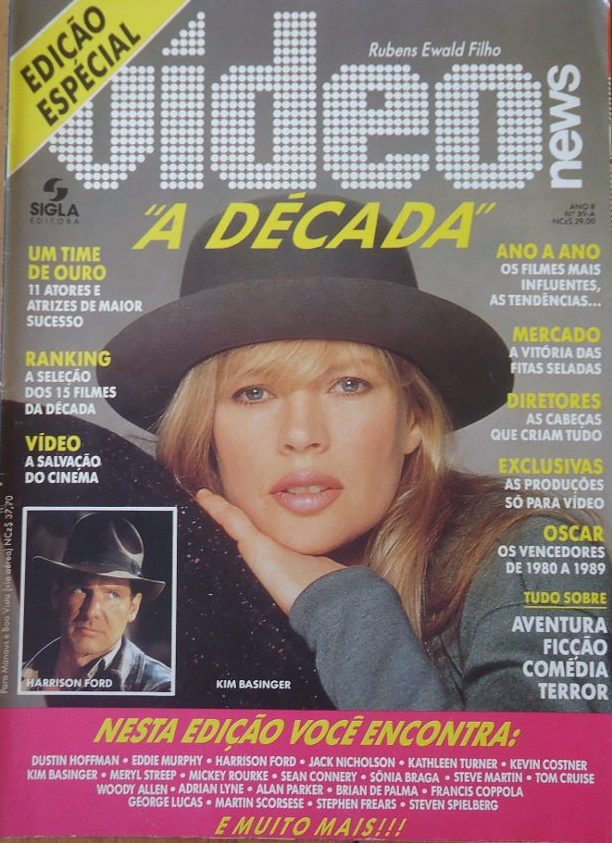 VIDEO NEWS (Br) magazine side cover Issue 89A  1989