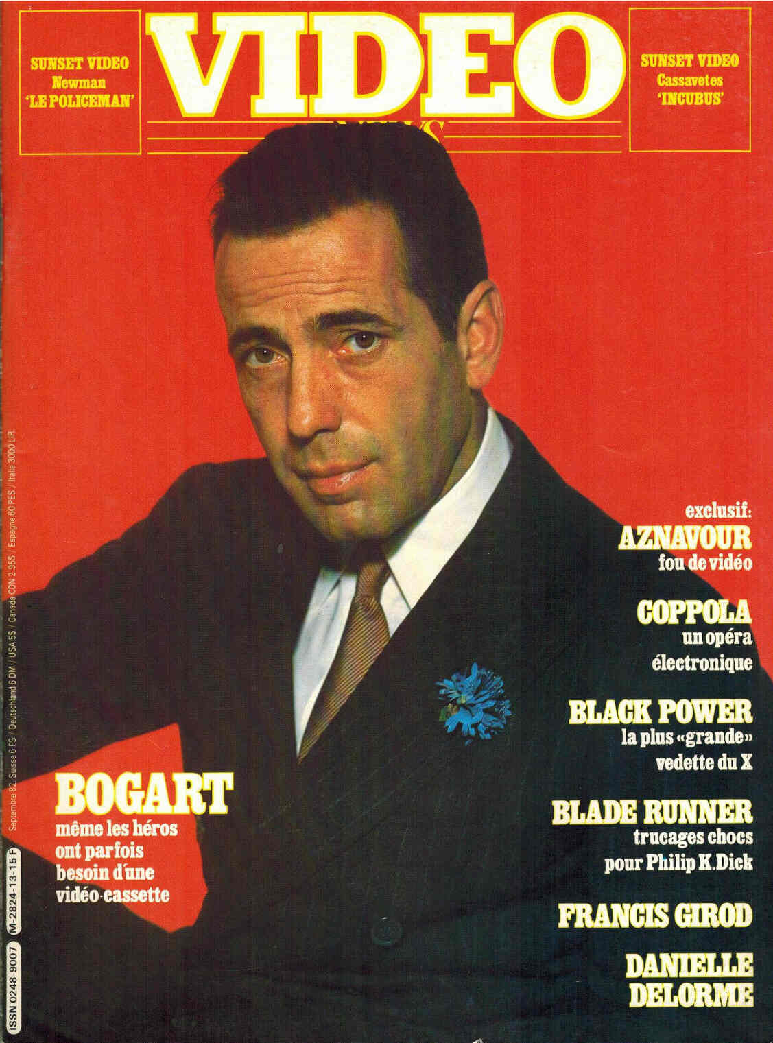 VIDEO NEWS magazine side cover Issue 13 September 1982