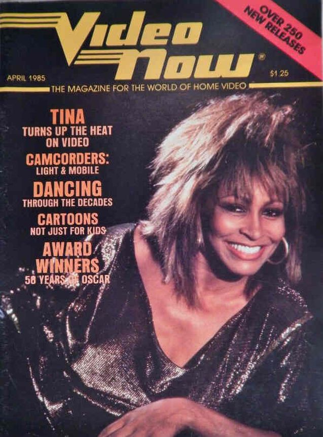 VIDEO NOW magazine side cover  April 1985