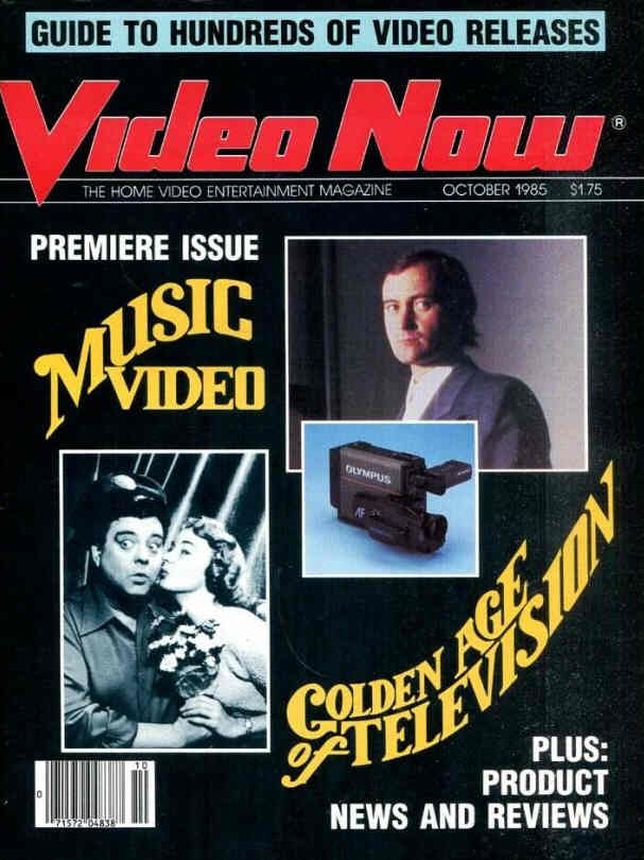 VIDEO NOW magazine side cover Issue 1  October 1985