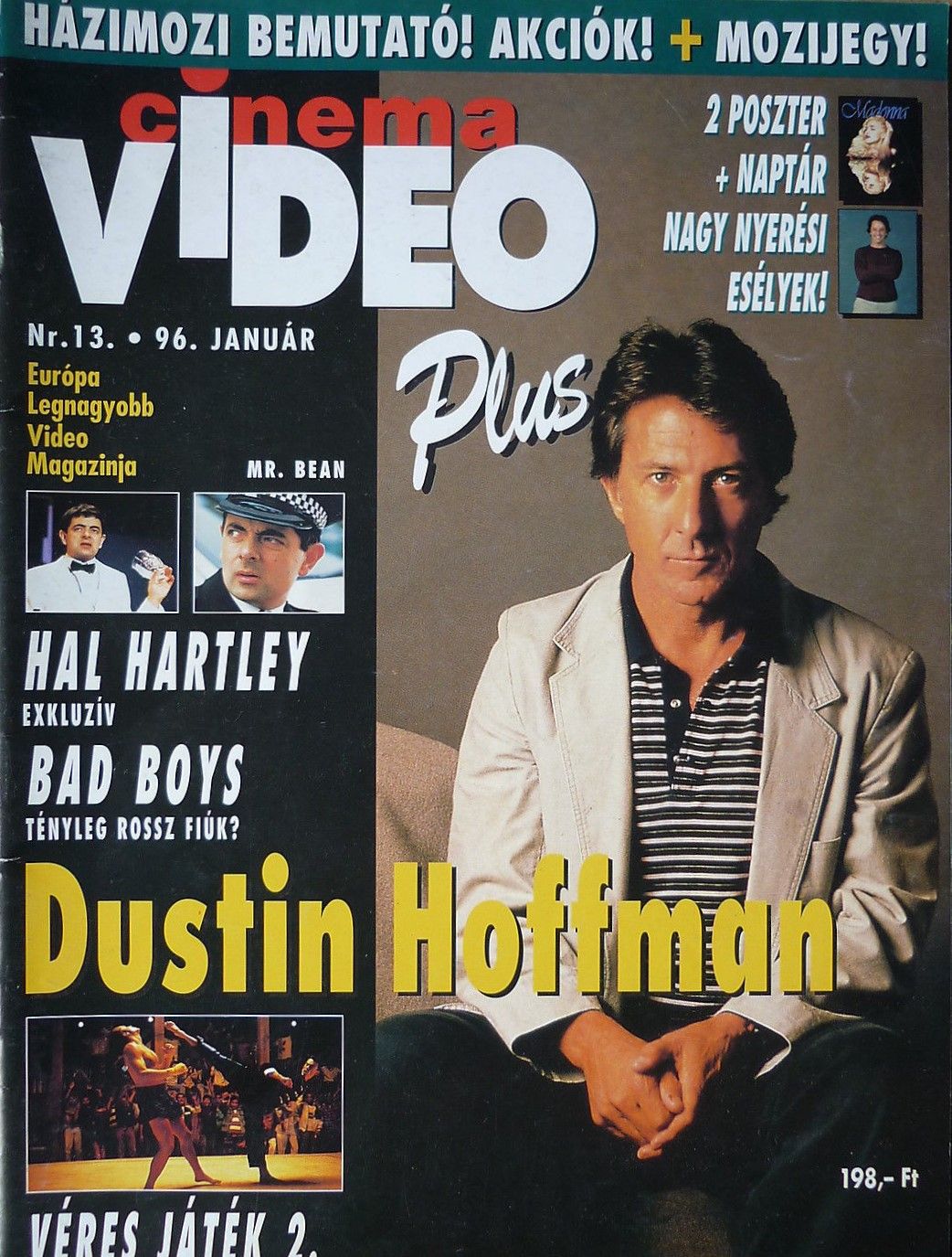 VIDEO PLUS (HU) magazine side cover Issue 13 January 1996
