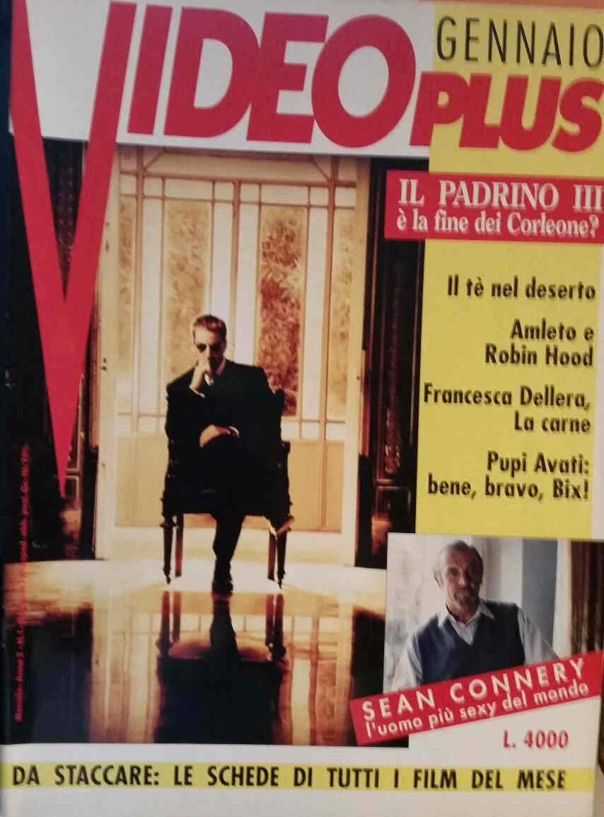 VIDEO PLUS (It) magazine side cover January 1992