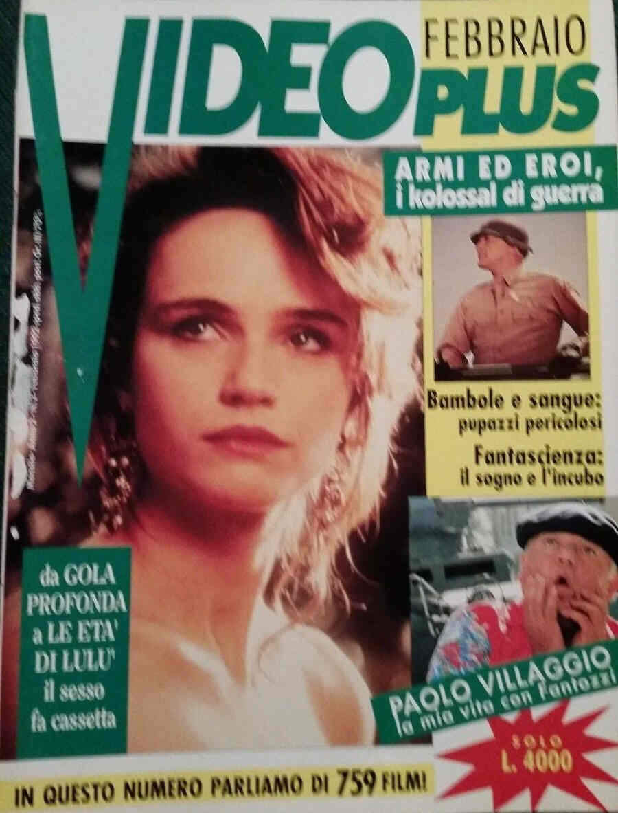 VIDEO PLUS (It) magazine side cover February 1992