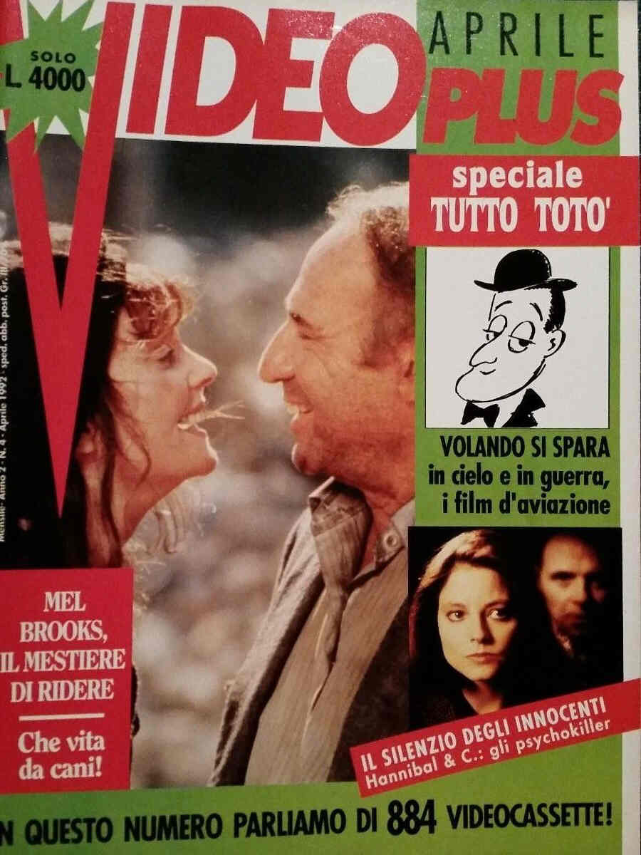 VIDEO PLUS (It) magazine side cover April 1992