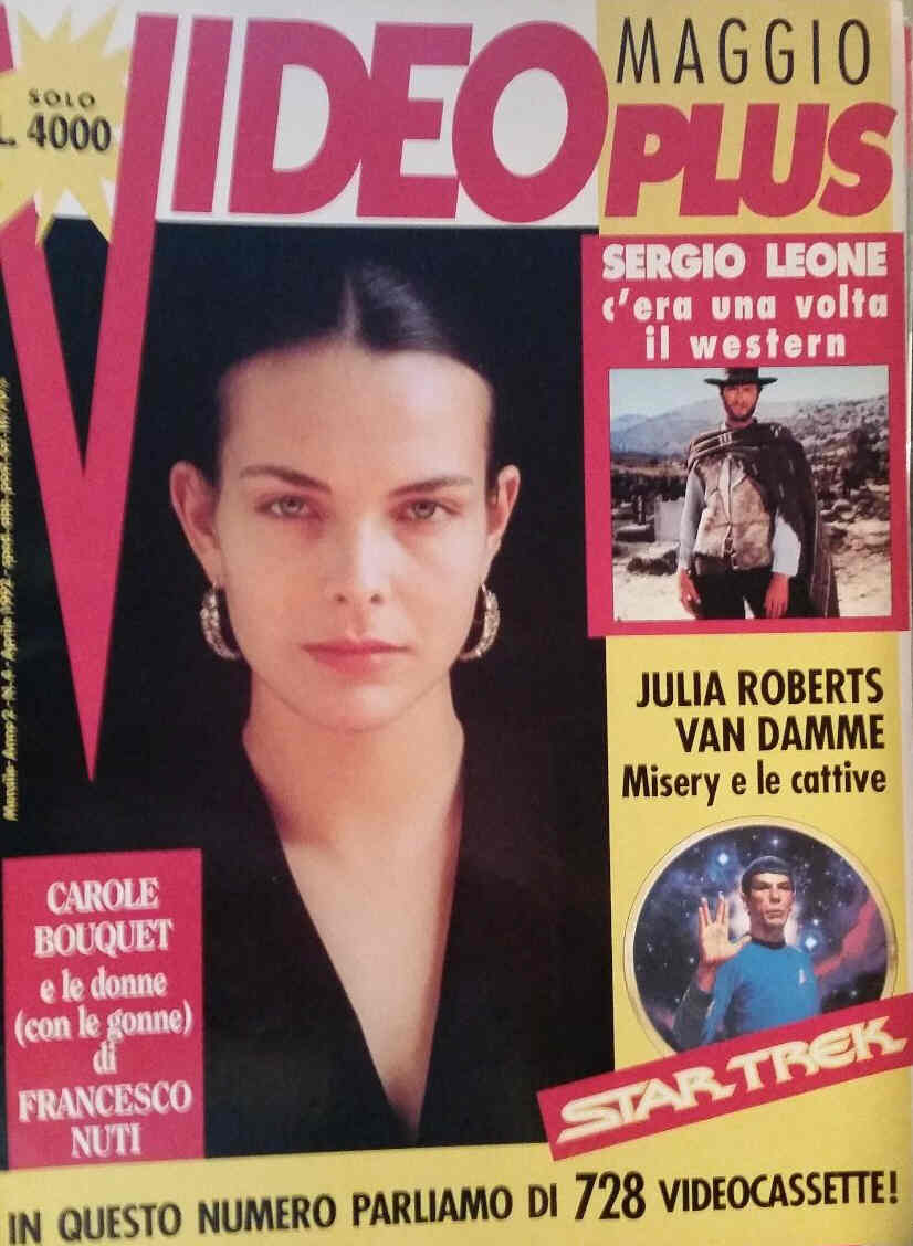 VIDEO PLUS (It) magazine side cover May 1992