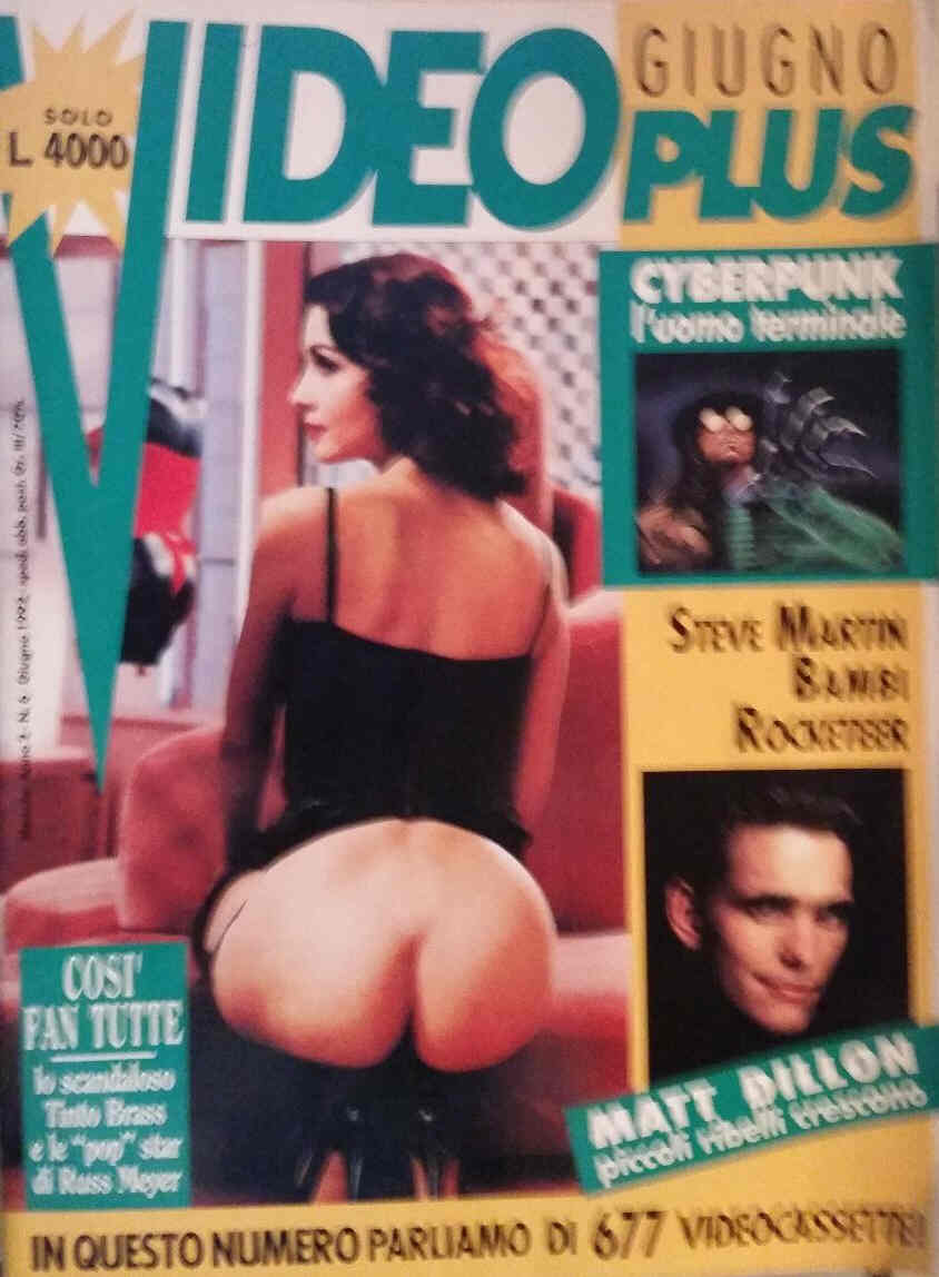 VIDEO PLUS (It) magazine side cover June 1992