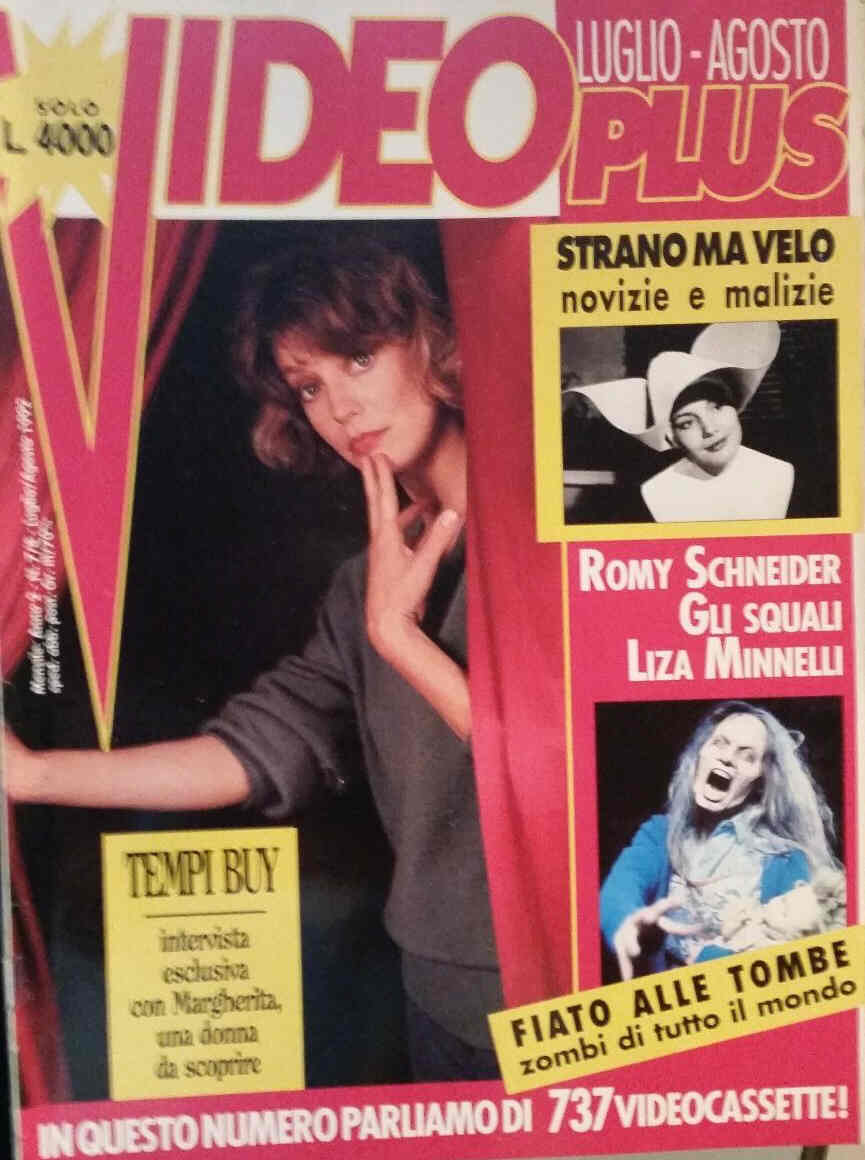 VIDEO PLUS (It) magazine side cover July/August 1992