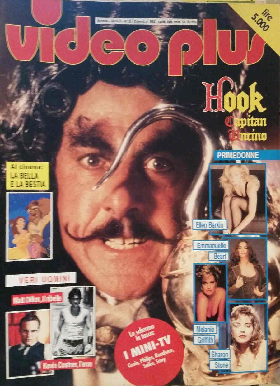 VIDEO PLUS (It) magazine side cover December 1992