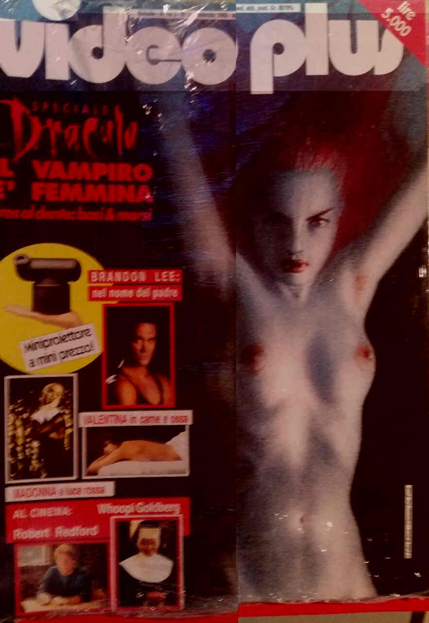 VIDEO PLUS (It) magazine side cover February 1993
