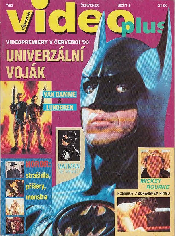 VIDEO PLUS (SK) magazine side cover July 1993