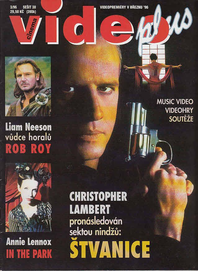 VIDEO PLUS (SK) magazine side cover March 1996