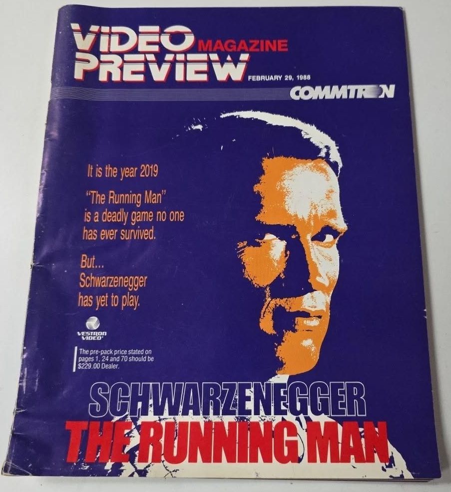 VIDEO PREVIEW magazine side cover 29 February 1988