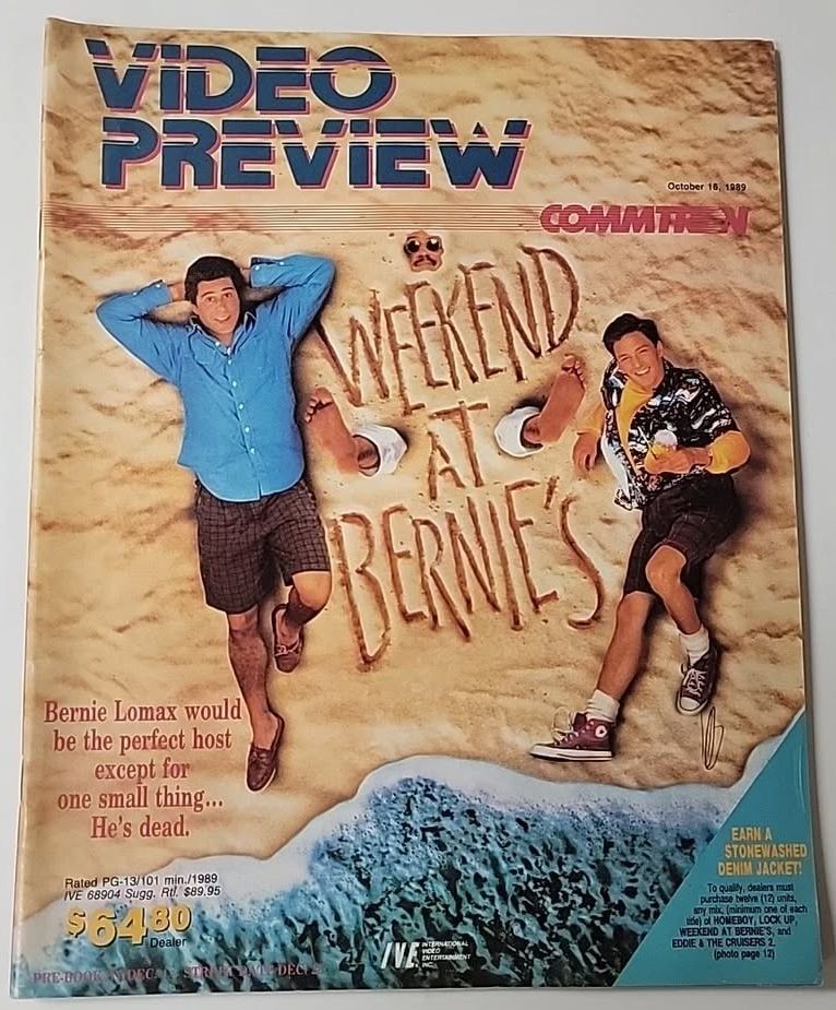 VIDEO PREVIEW magazine side cover 16 October 1989