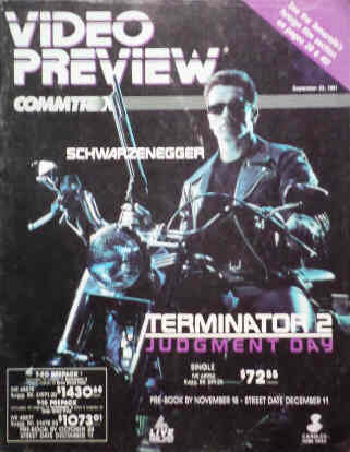 VIDEO PREVIEW magazine side cover September 1991