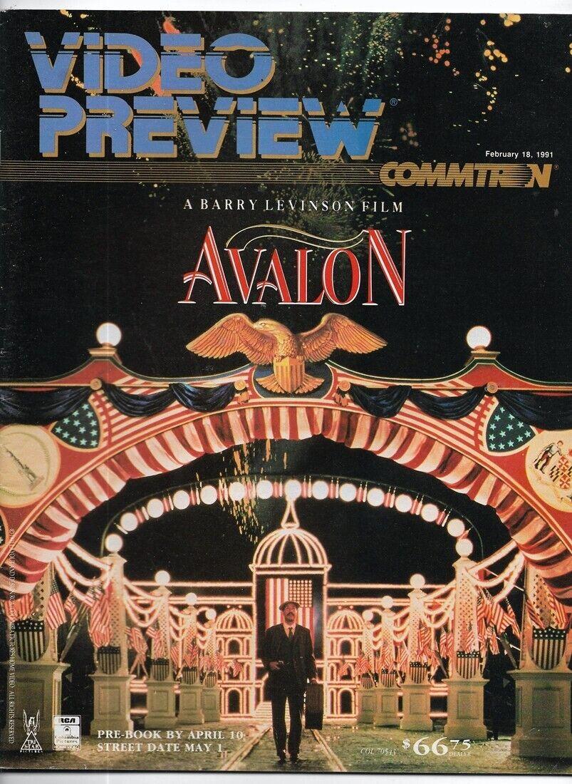VIDEO PREVIEW magazine side cover 18 February 1991