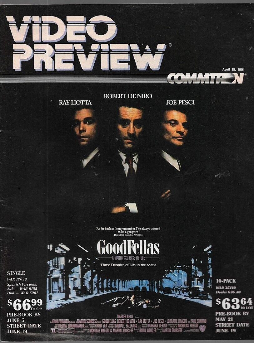 VIDEO PREVIEW magazine side cover 15 April 1991