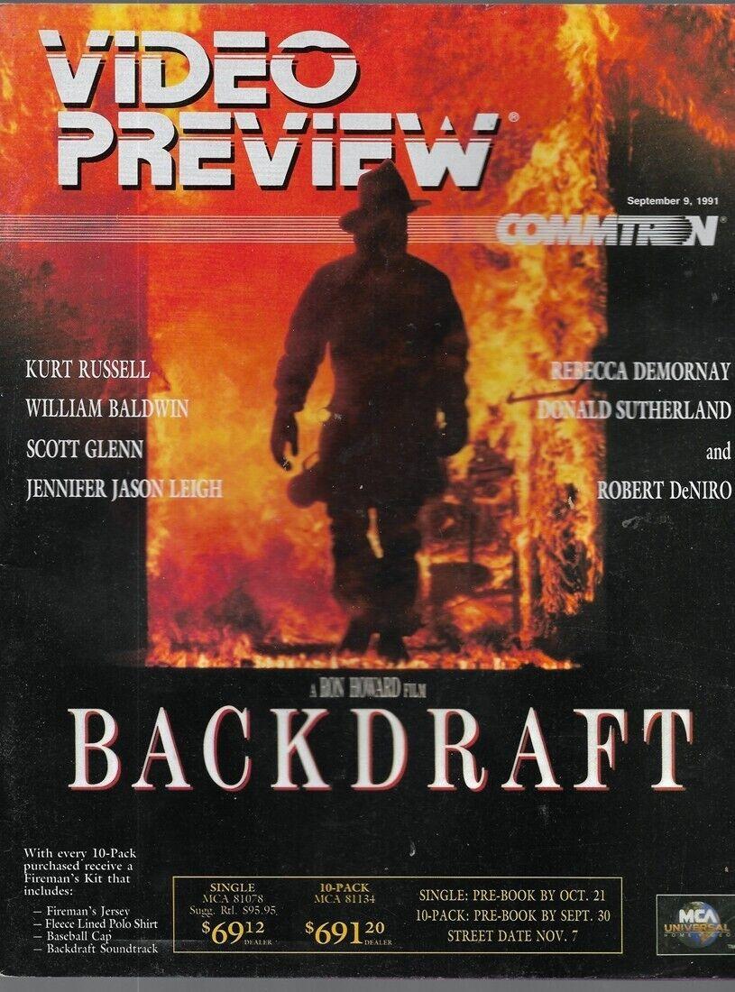 VIDEO PREVIEW magazine side cover 9 September 1991