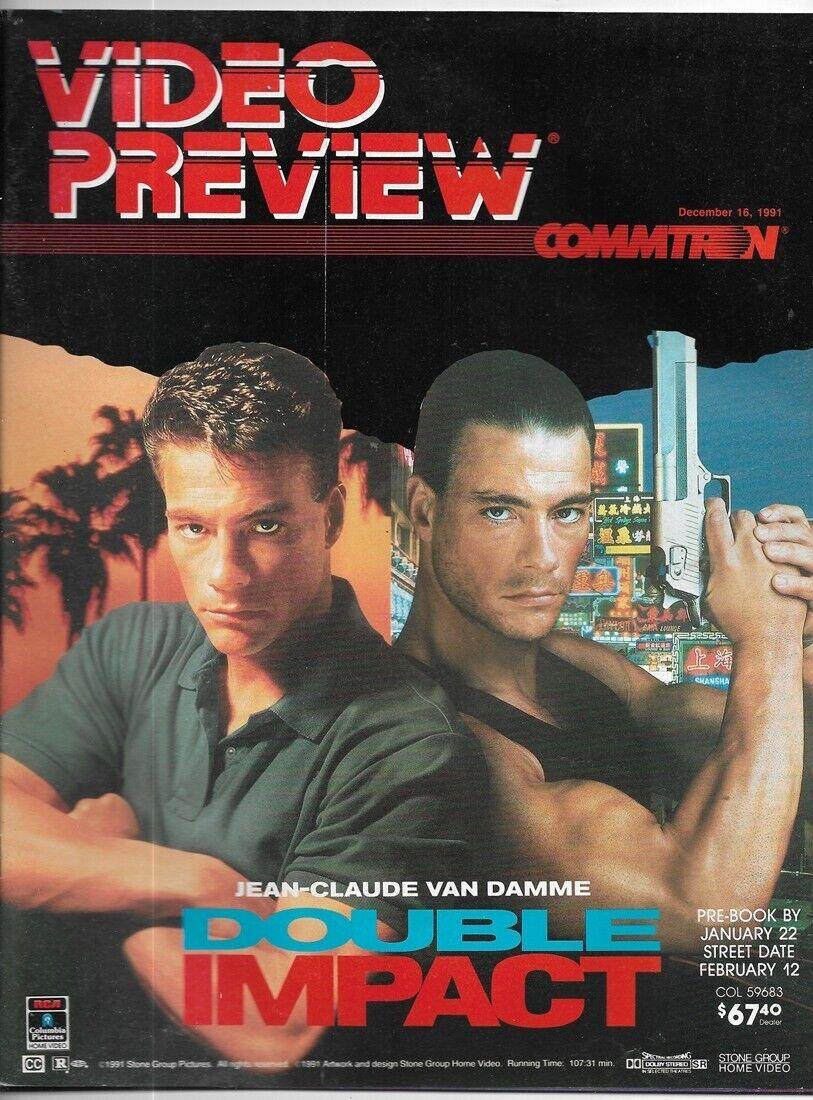 VIDEO PREVIEW magazine side cover 16 December 1991