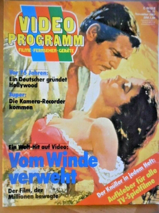 VIDEO PROGRAMM magazine side cover November 1983