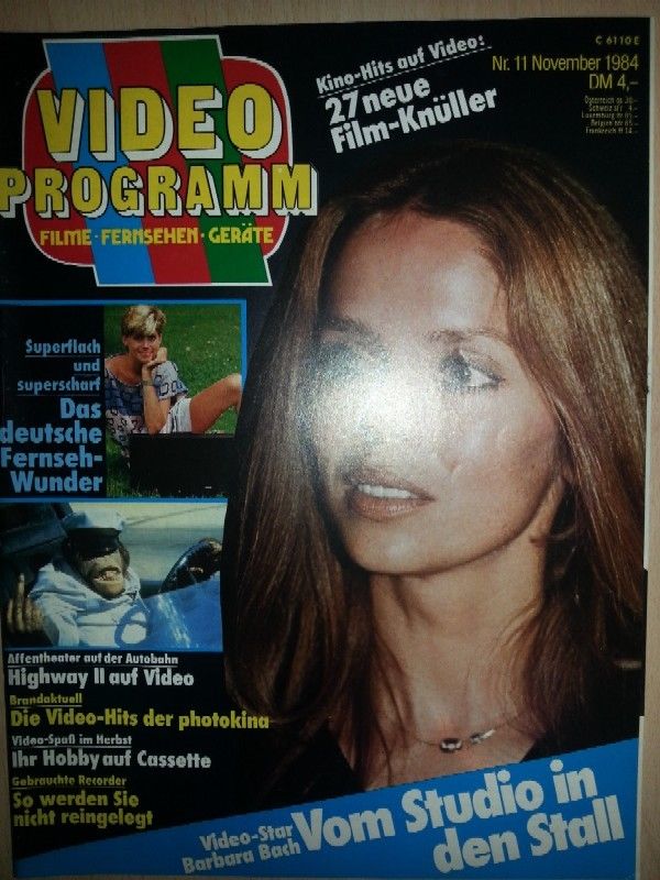 VIDEO PROGRAMM magazine side cover November 1984