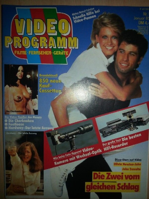 VIDEO PROGRAMM magazine side cover January 1985