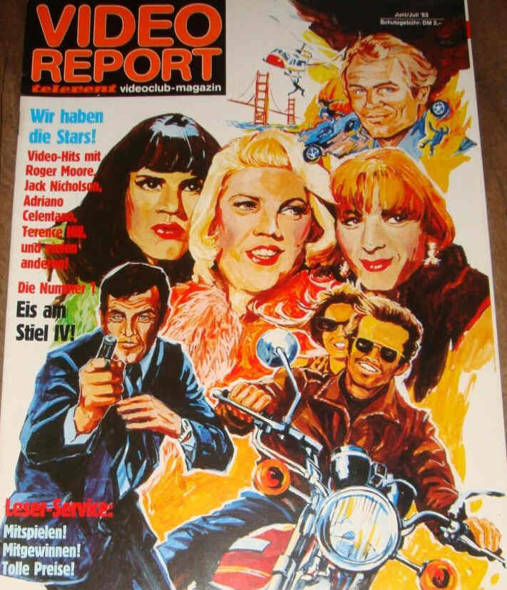 VIDEO REPORT magazine side cover  June/July 1983