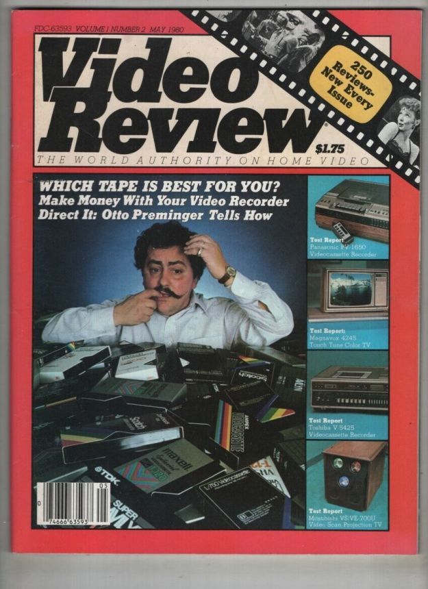 VIDEO REVIEW USA magazine side cover  Vol 1 # 2  May 1980