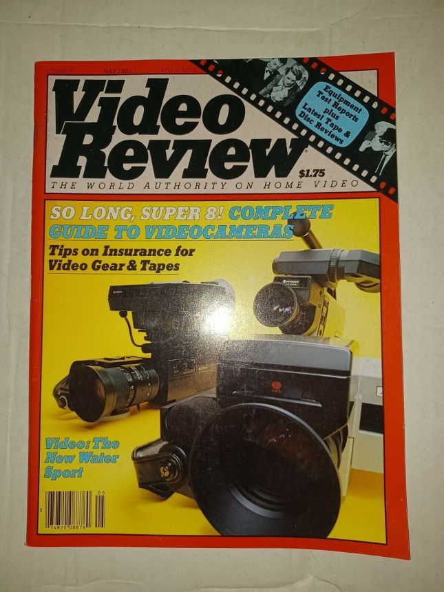 VIDEO REVIEW USA magazine side cover  May 1981