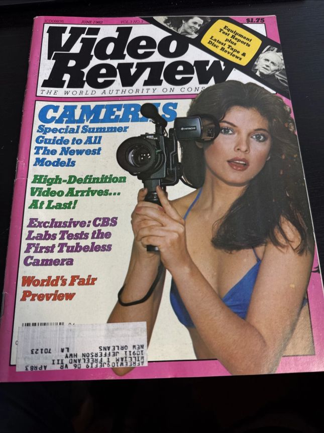 VIDEO REVIEW USA magazine side cover  June 1982