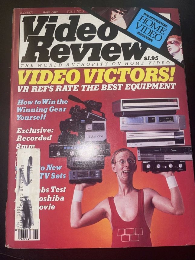 VIDEO REVIEW USA magazine side cover  June 1984
