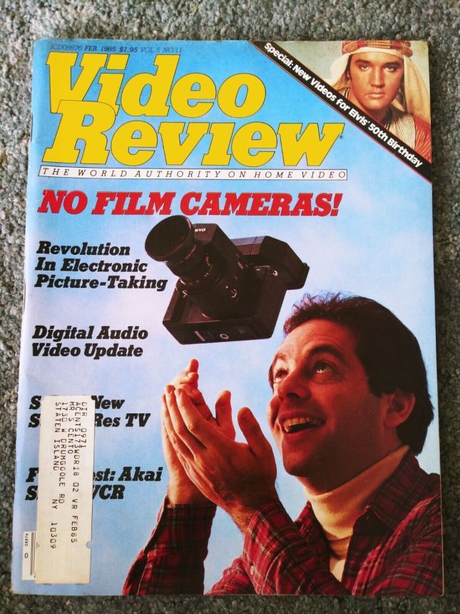 VIDEO REVIEW USA magazine side cover  Vol 5 # 11  February 1985