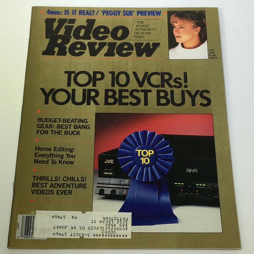 VIDEO REVIEW USA magazine side cover  May 1987