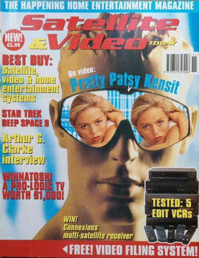 SATELLITE AND VIDEO TODAY magazine side cover  November 1993