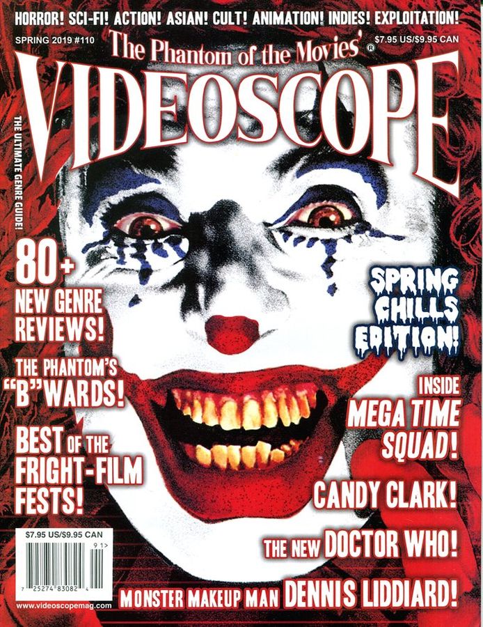 VIDEOSCOPE magazine side cover Issue 110 Spring 2019
