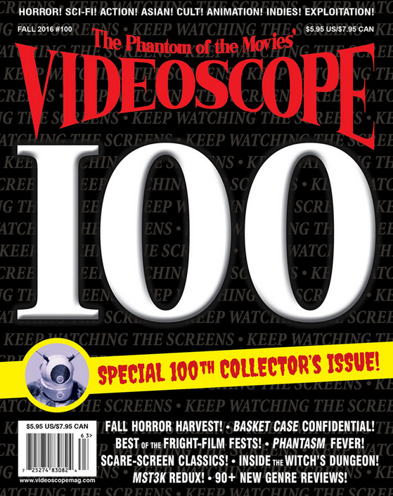 VIDEOSCOPE magazine side cover Issue 100 Fall 2016