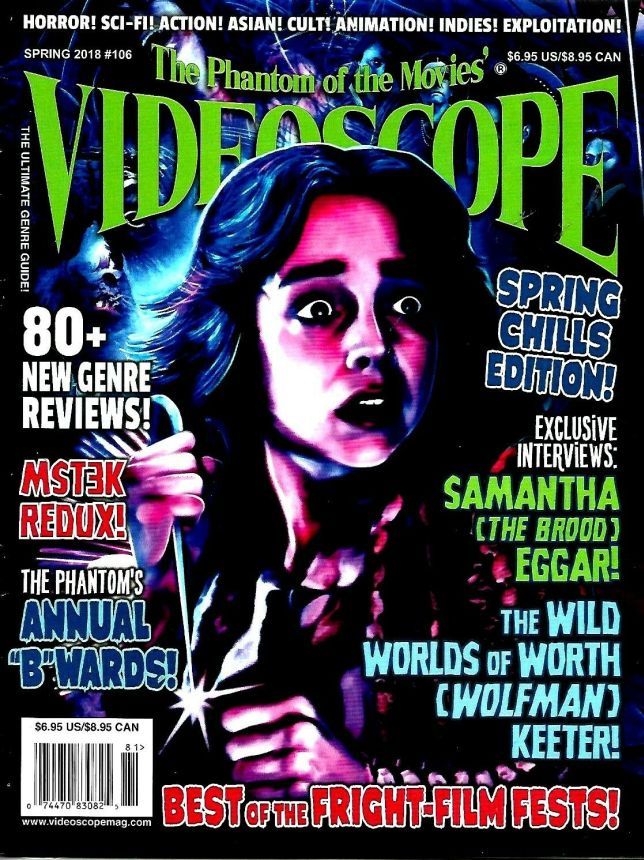 VIDEOSCOPE magazine side cover Issue 106 Spring 2018