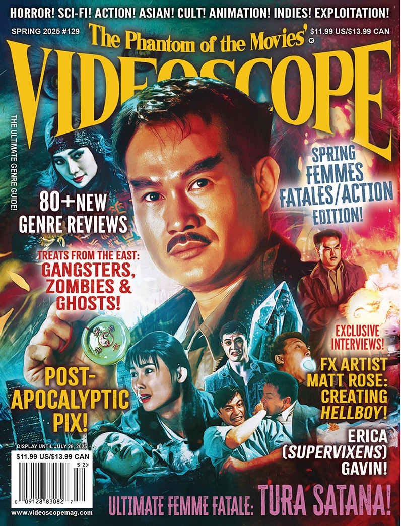 VIDEOSCOPE magazine side cover Issue 129 Spring 2025