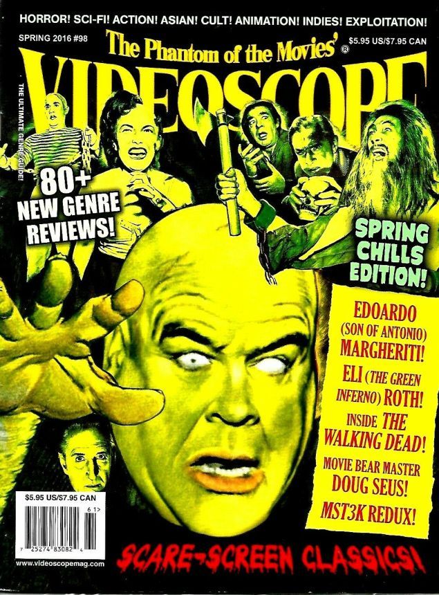 VIDEOSCOPE magazine side cover Issue 98 Spring 2016
