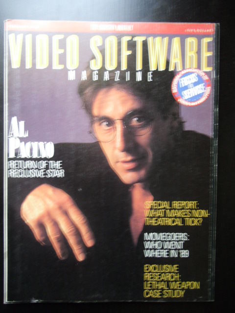 VIDEO SOFTWARE MAGAZINE magazine side cover February 1990