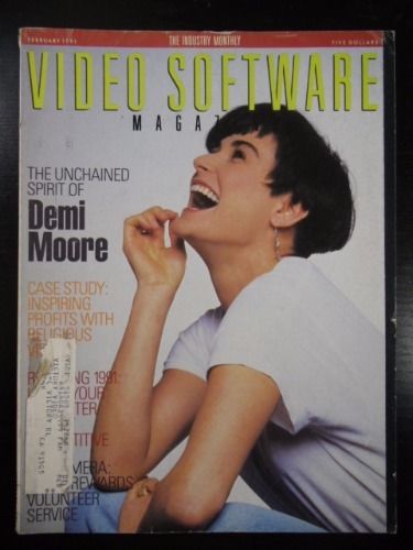 VIDEO SOFTWARE MAGAZINE magazine side cover February 1991