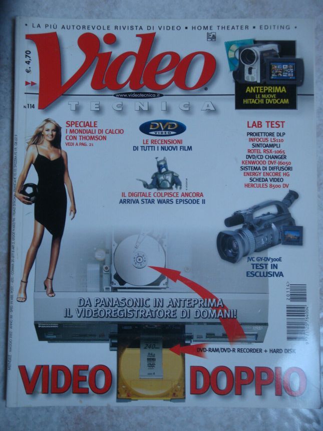 VIDEOTECNICA magazine side cover Issue 114  May 2002