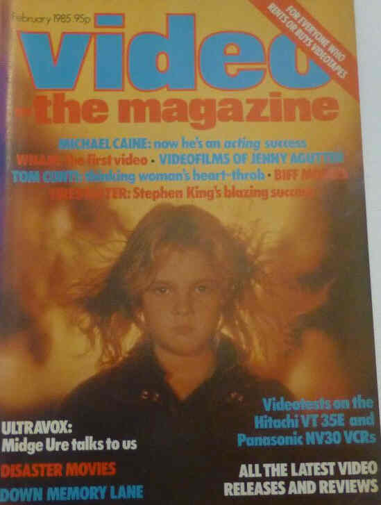 VIDEO-THE MAGAZINE magazine side cover  February 1985