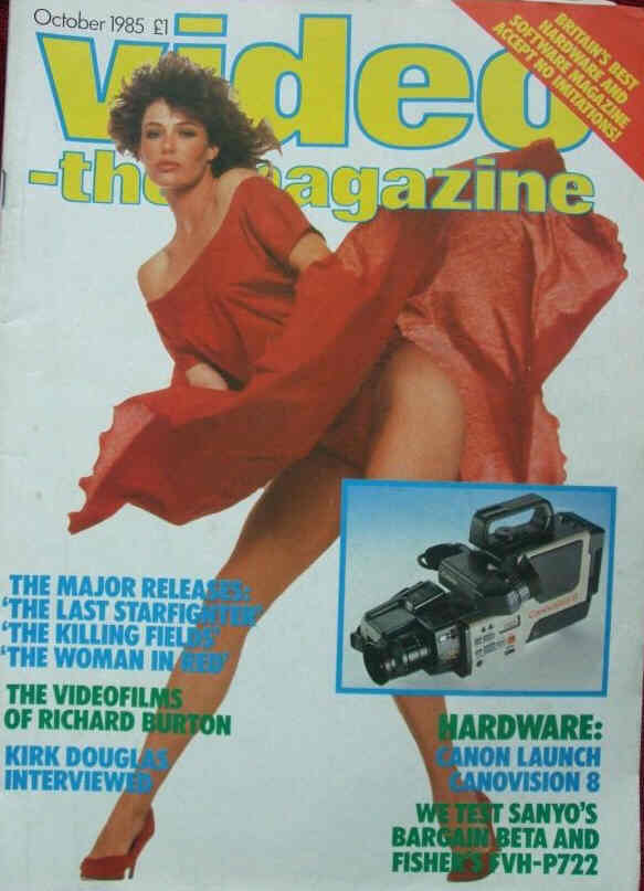 VIDEO-THE MAGAZINE magazine side cover  October 1985
