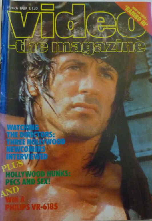 VIDEO-THE MAGAZINE magazine side cover  March 1989